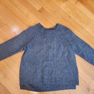 Cable Knit Sweater | Classic Gray | Cozy Fall Winter | Size M